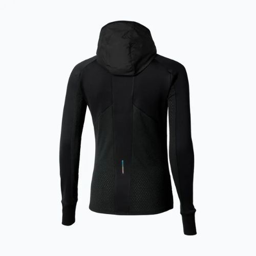 Moteriška bėgimo striukė Mizuno Active Warm Hybrid Full Zip Hooded black