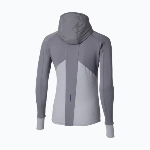 Moteriška bėgimo striukė Mizuno Active Warm Hybrid Full Zip Hooded quicksilver