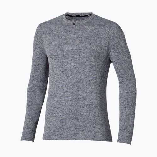 Vyriški bėgimo marškinėliai ilgomis rankovėmis Mizuno Core Impulse Half Zip Tee quicksilver