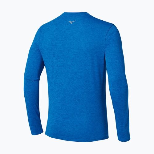 Vyriški bėgimo marškinėliai ilgomis rankovėmis Mizuno Core Impulse Half Zip Tee princess blue