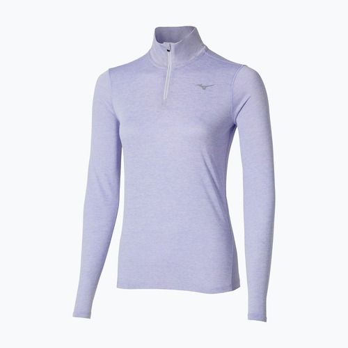 Moteriškas bėgimo džemperis Mizuno Core Impulse Half Zip Tee icelandic blue