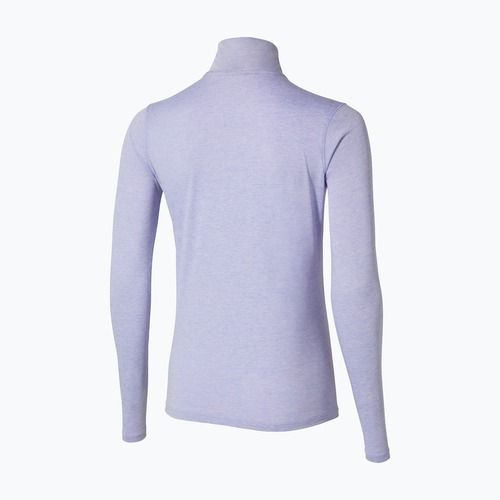 Moteriškas bėgimo džemperis Mizuno Core Impulse Half Zip Tee icelandic blue