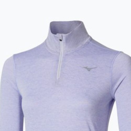 Moteriškas bėgimo džemperis Mizuno Core Impulse Half Zip Tee icelandic blue