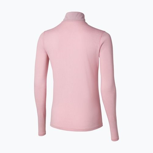 Moteriškas bėgimo džemperis Mizuno Core Impulse Half Zip Tee bleached mauve