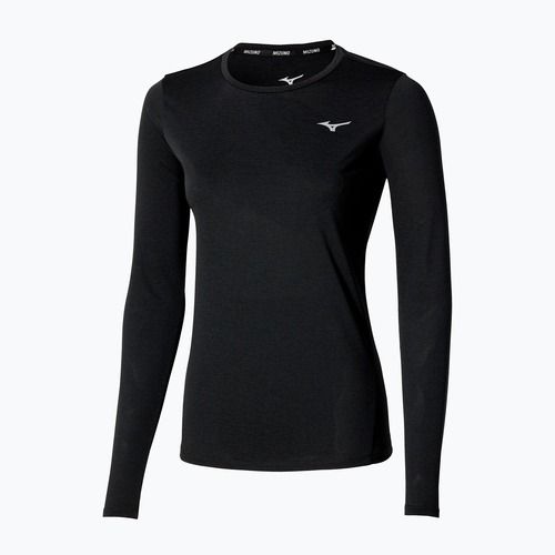 Moteriški bėgimo marškinėliai ilgomis rankovėmis Mizuno Core Impulse Tee black