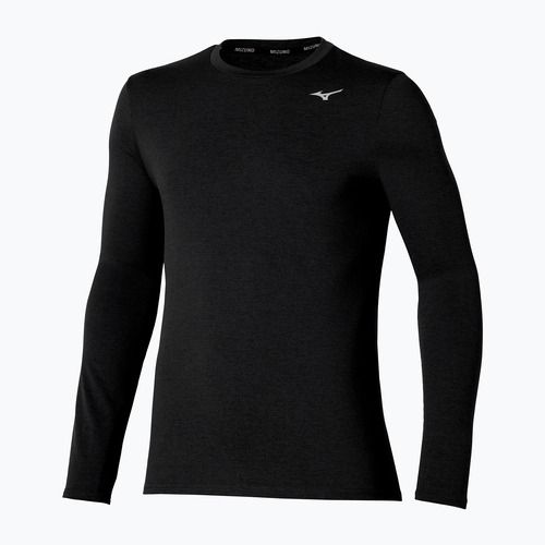 Vyriški bėgimo marškinėliai ilgomis rankovėmis Mizuno Core Impulse Tee black