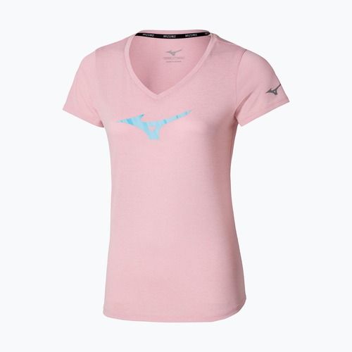 Moteriški bėgimo marškinėliai Mizuno Core Runbird Tee bleached mauve