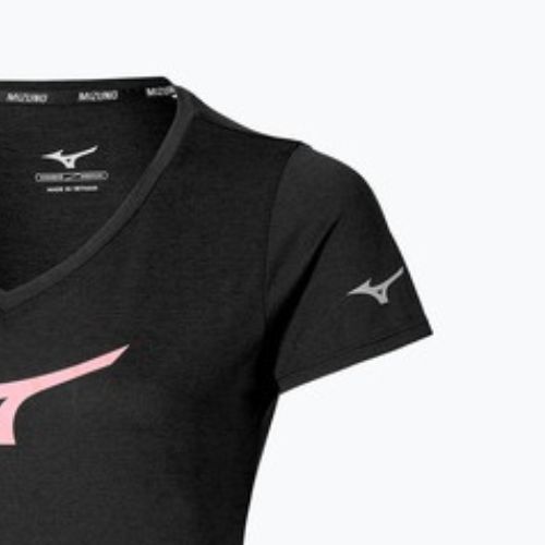 Moteriški bėgimo marškinėliai Mizuno Core Runbird Tee black/mauve