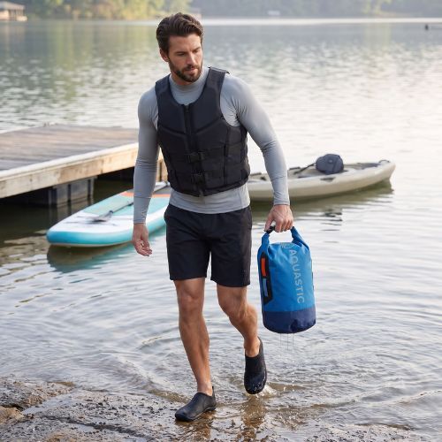 Neperšlampamas maišas AQUASTIC Dry Bag 8 l Nylon/TPU blue