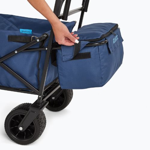 Mėlynas AQUASTIC Cart transportavimo vežimėlis