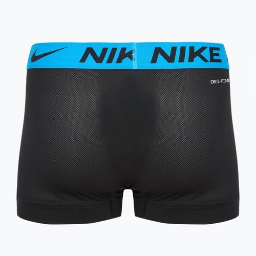 Vyriškos trumpikės Nike Dri-FIT Cotton Trunk 3 poros black mint foam/blue hero/bright ceramic wb