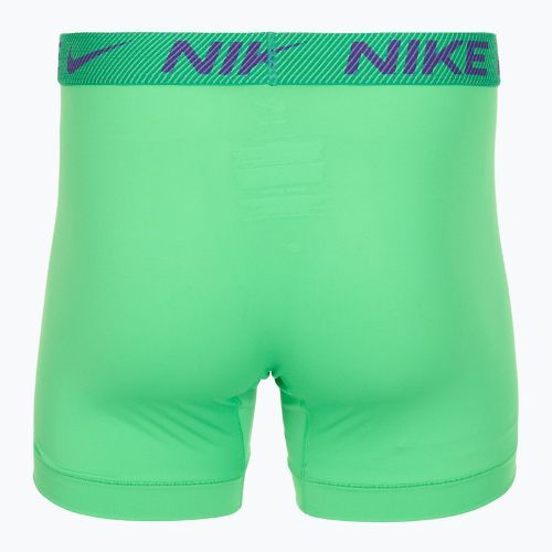 Vyriškos trumpikės Nike Dri-Fit Essential Micro Boxer Brief 3 poros green shock/wild violet/black txtd wb