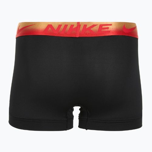 Vyriškos trumpikės Nike Dri-Fit Essential Micro Trunk 3 poros blk/uni red/blk/uni red metallic gradient wb