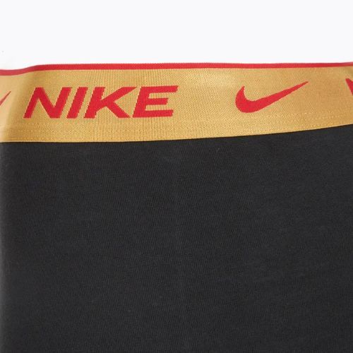 Vyriškos trumpikės Nike Everyday Cotton Stretch Trunk 3 poros blk/university red/wheat gold/black high shine wb