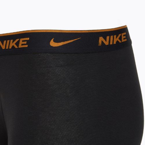 Vyriškos trumpikės Nike Everyday Cotton Stretch Trunk 3 poros black lig crim/des och/deep night logo waistband
