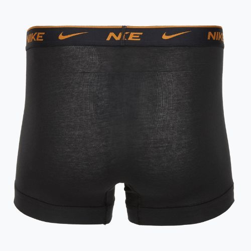 Vyriškos trumpikės Nike Everyday Cotton Stretch Trunk 3 poros black lig crim/des och/deep night logo waistband