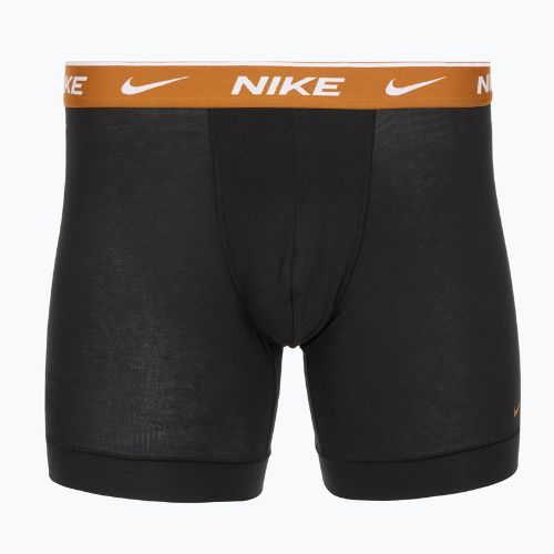 Vyriškos trumpikės Nike Everyday Cotton Stretch 3 poros black light crimsn/desrt ochre/black waistband