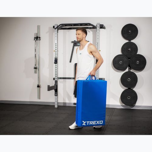 Gimnastikos kilimėlis TREXO sulankstomas 195 x 80 x 5 cm mėlynas