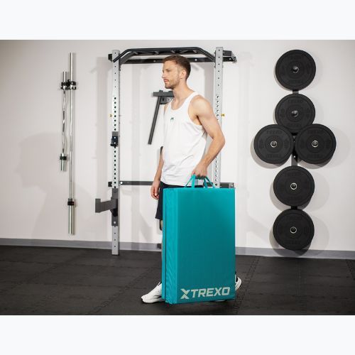 Gimnastikos kilimėlis TREXO sulankstomas 195 x 80 x 5 cm žalias