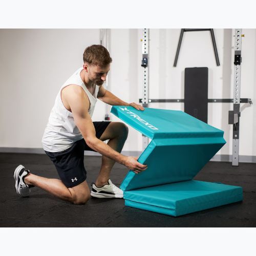 Gimnastikos kilimėlis TREXO sulankstomas 195 x 80 x 5 cm žalias
