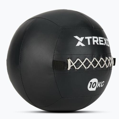 Medicininis kamuolys XTREXO Wall Ball 12 kg juodas