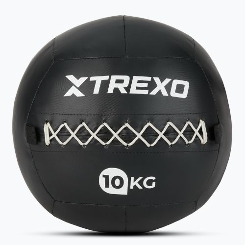 Medicininis kamuolys TREXO Wall Ball 12 kg juodas
