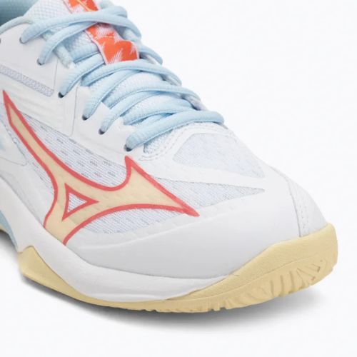 Moteriški tinklinio batai Mizuno Thunder Blade Z white/calypso coral/pale banan