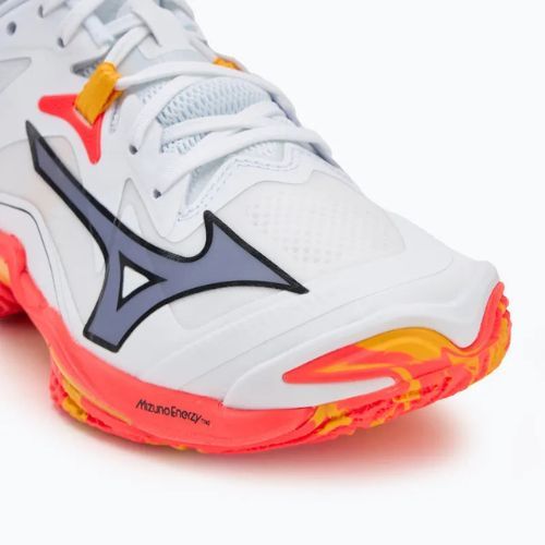 Tinklinio batai Mizuno Wave Lightning Z8 white/fiery coral 2/citrus