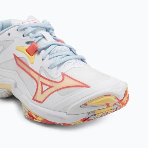 Moteriški tinklinio batai Mizuno Wave Lightning Z8 white/calypso coral/pale banan
