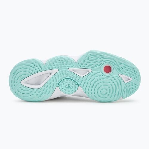 Moteriški tinklinio batai  Mizuno Wave Momentum Elite Mid white/blue tint