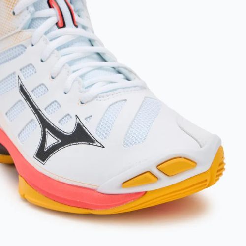 Tinklinio batai Mizuno Wave Voltage 2 Mid white/fiery coral 2/citrus