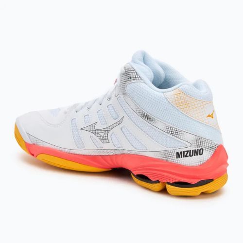 Tinklinio batai Mizuno Wave Voltage 2 Mid white/fiery coral 2/citrus
