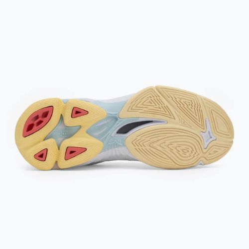 Moteriški tinklinio batai Mizuno Wave Voltage 2 white/calypso coral/pale banan