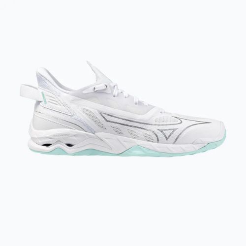 Moteriški batai rankiniam Mizuno Wave Mirage 5 white/blue tint