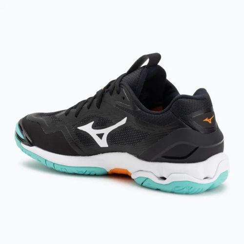 Batai rankiniam Mizuno Wave Stealth 6 black/tangelo/ice green