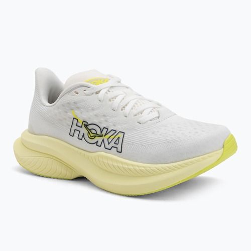 Moteriški bėgimo batai HOKA Mach 6 white/neon hoka citrus