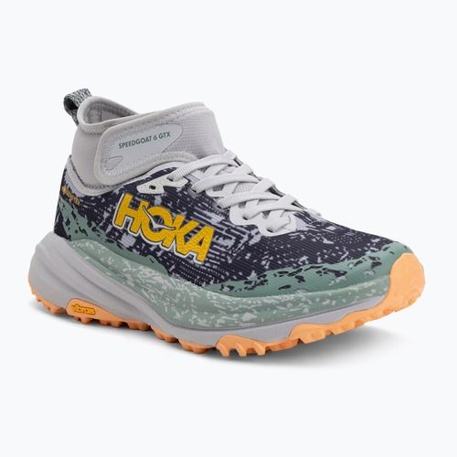 Moteriški bėgimo bateliai HOKA Speedgoat 6 MID GTX asteroid/cosmic grey