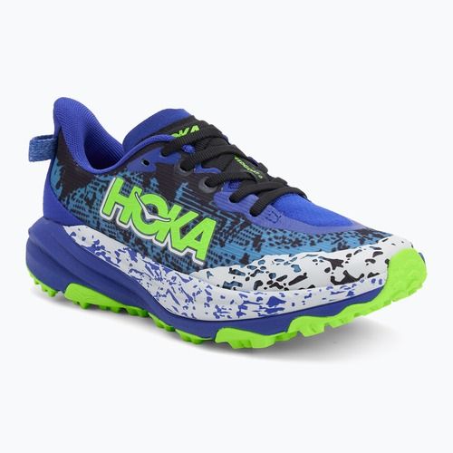 Vaikiški bėgimo bateliai HOKA Speedgoat 6 night sky/neon lime