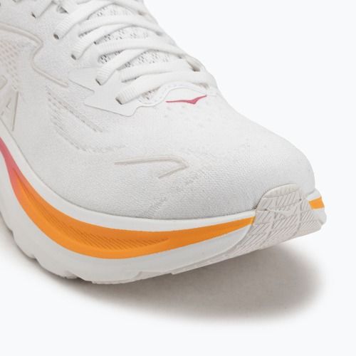 Moteriški bėgimo bateliai HOKA Clifton 10 white/electric rose