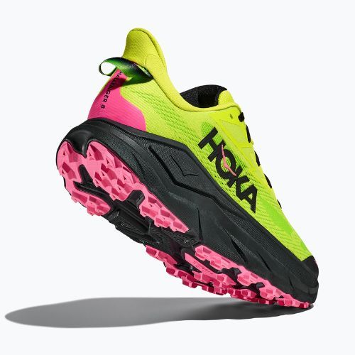 Vyriški bėgimo bateliai HOKA Challenger 8 neon hoka citrus/juodi