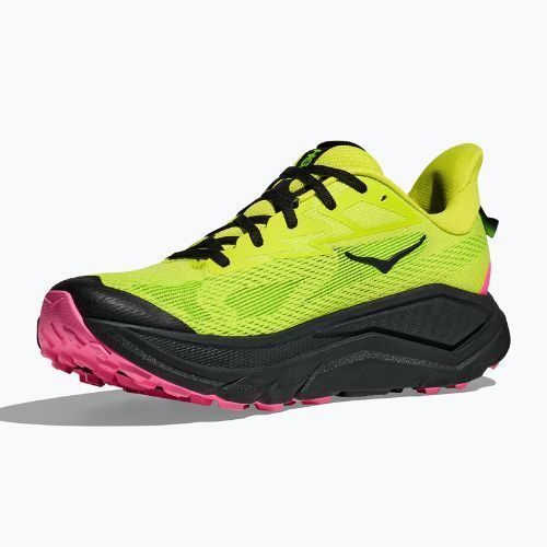 Vyriški bėgimo bateliai HOKA Challenger 8 neon hoka citrus/juodi