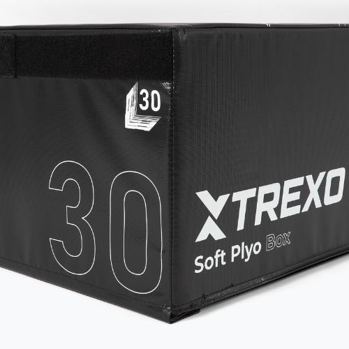 Sulankstoma plyometrinė dėžė TREXO 30 cm juoda