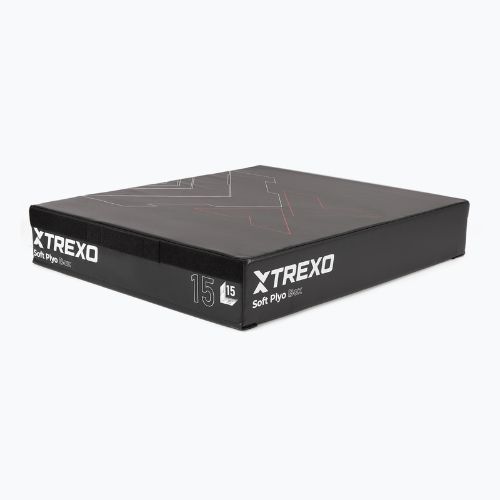 Sulankstoma plyometrinė dėžė TREXO 15 cm juoda