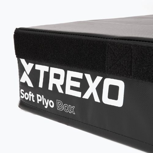 Sulankstoma plyometrinė dėžė TREXO 15 cm juoda