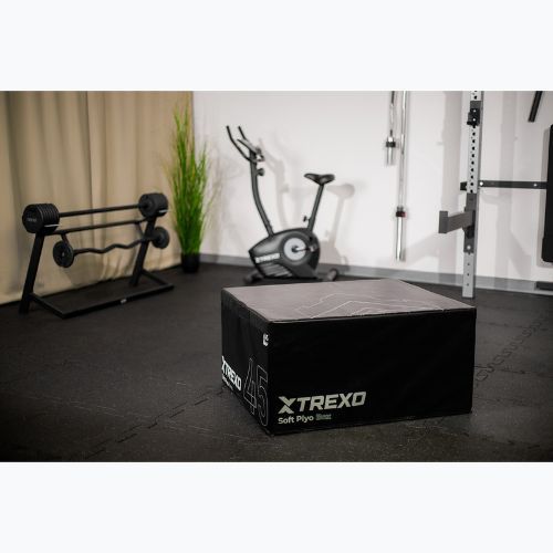 Sulankstoma plyometrinė dėžė XTREXO 45 cm juoda
