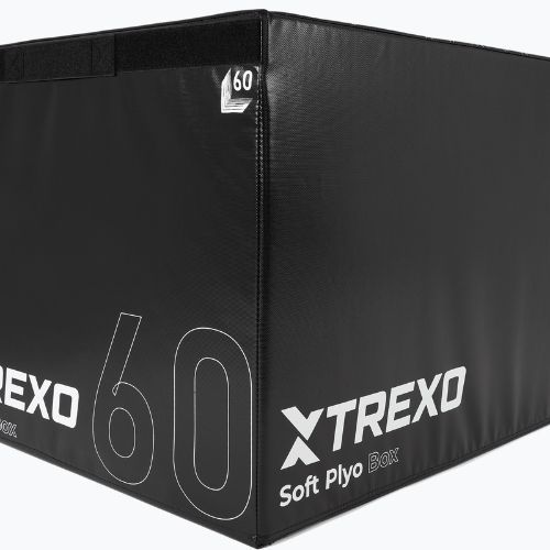 Sulankstoma plyometrinė dėžė TREXO 60 cm juoda