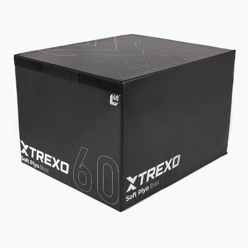 Sulankstoma plyometrinė dėžė TREXO 60 cm juoda