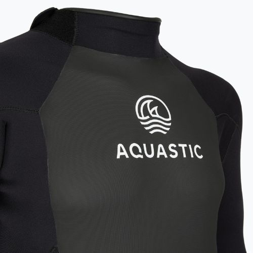 Vyriškas neopreninis kostiumas banglenčių sportui AQUASTIC 4/3 mm WAVEY black