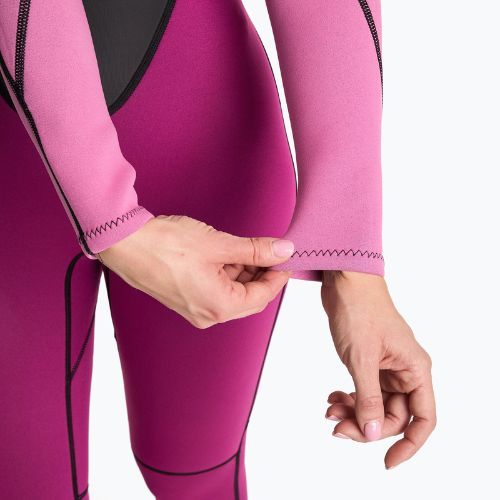 Moteriškas banglenčių neopreninis kostiumas AQUASTIC 3/2 mm WAVEY pink