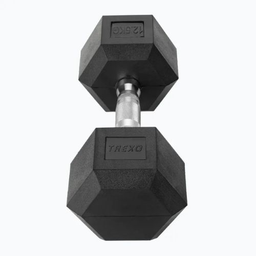 Rinkinys TREXO Suolelis Storage + Hanteliai Hex juodas